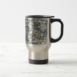 Caneca Térmica Letra A Azul