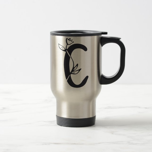 Caneca Térmica Letra C (Direita)