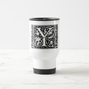 Caneca Térmica Letra Y Monograma Medieval Arte Nova