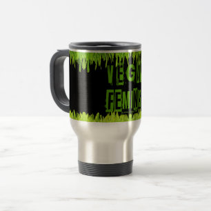 Caneca Térmica Letras em bloco de grama vegana feminista do Slipp