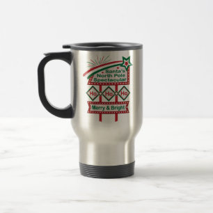 Caneca Térmica Letreiro retrovisor dos papais noeis - Feliz de hu