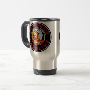 Caneca Térmica Letreiro vintage angustiado da Gasolina Washington