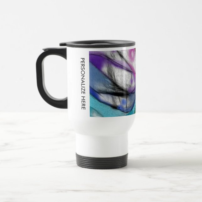 Caneca Térmica Libélula do caleidoscópio (Esquerda)