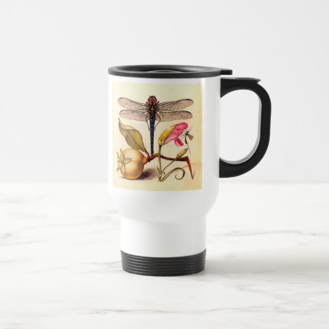 Caneca Térmica Libélula Natureza Botânica Vida Selvagem Hoefnagel (Direita)