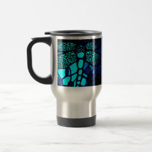 Caneca Térmica libélula viagem azul