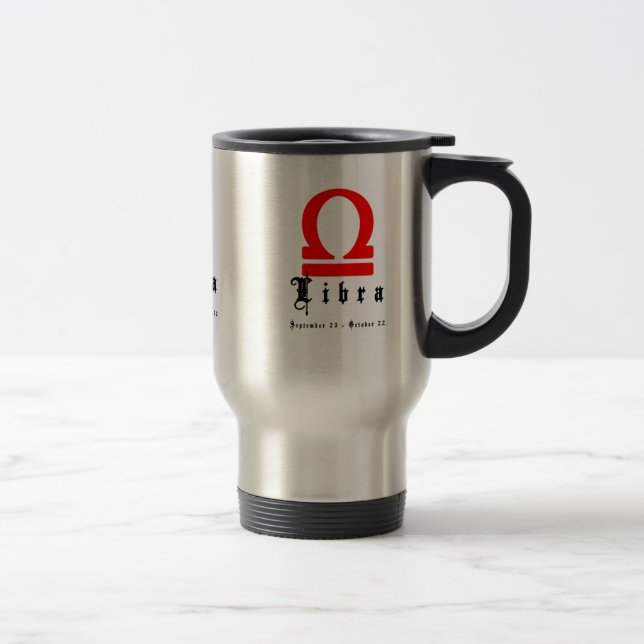 Caneca Térmica Libra, 23 de setembro - 22 de outubro (Direita)