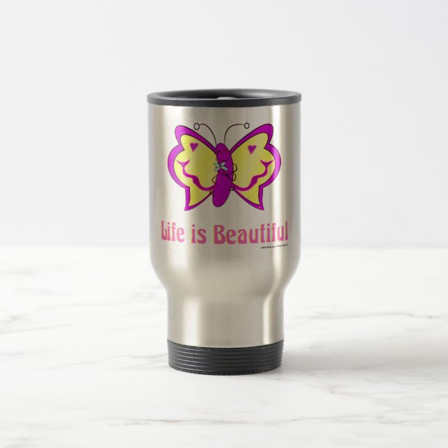 Caneca Térmica Life Is Beautiful Butterfly (Centro)