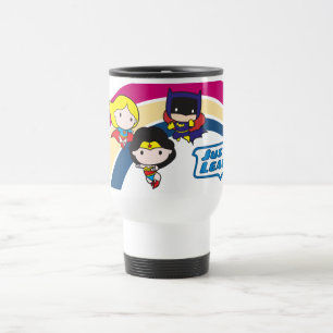 Caneca Térmica Liga da Justiça Chibi - Arco-Íris