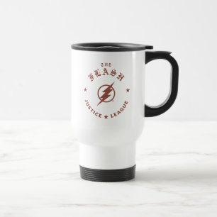 Caneca Térmica Liga da Justiça Emblema Relâmpago Retroativo