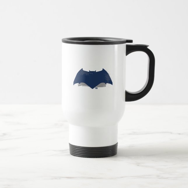 Caneca Térmica Liga da Justiça | Símbolo Pincel e Batman de Meio- (Direita)