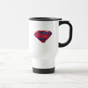 Caneca Térmica Liga da Justiça   Símbolo Superman Pincel e Meio-T
