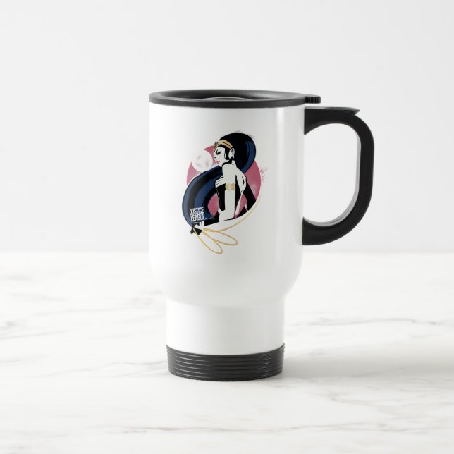 Caneca Térmica Liga da Justiça | Wonder Profile Pop Art (Direita)