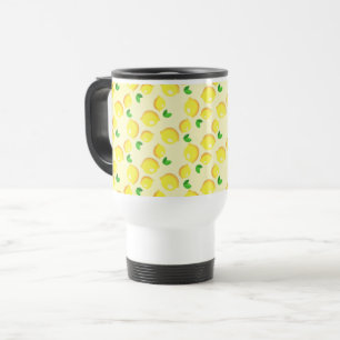 Caneca Térmica Limões Amarelos frescos -