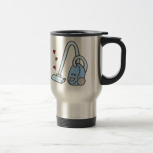 Caneca Térmica Limpeza de Vácuo com Corações
