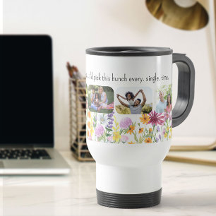 Caneca Térmica Linda Flor Silvestre 5 fotos Se a Família fosse Fl