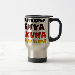 Caneca Térmica Linda Jambo Kenya Hakuna Matata Lovely Art