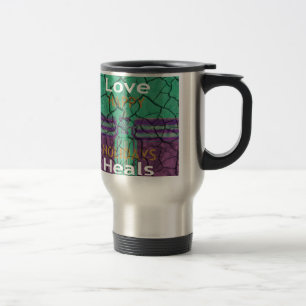 Caneca Térmica Linda lama rústica amava texto artístico