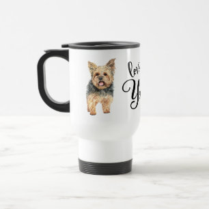 Caneca Térmica Lindo cachorrinho Yorkshire Terrier Amor pelo meu