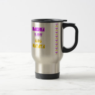 Caneca Térmica Lindo Roxo e Amarelo Hakuna Matata Bebê Crianças G