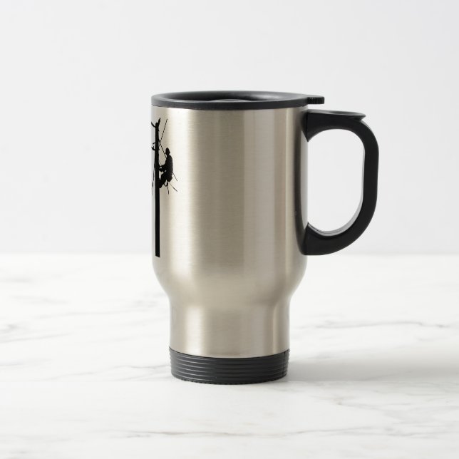 Caneca Térmica Lineman porque (Direita)
