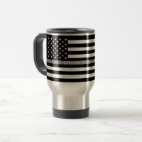 Linha cinzenta fina monograma da bandeira grande