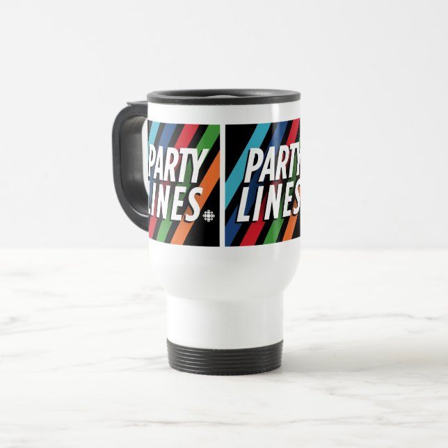 Caneca Térmica Linhas de Partes CBC (Frente Esquerda)