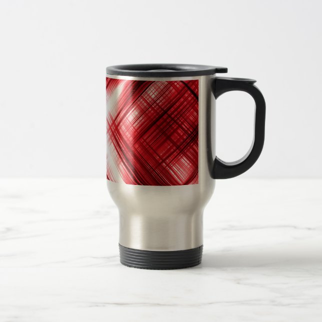 Caneca Térmica Linhas vermelhas cruzadas (Direita)