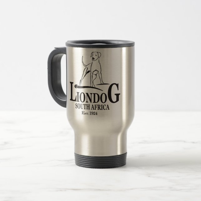 Caneca Térmica Liondog - Rhodesian Ridgeback (Frente Esquerda)