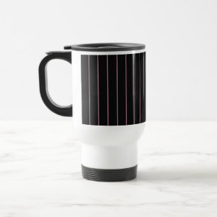Caneca Térmica listradas a preto e a rosa