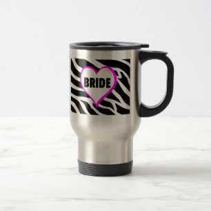 Caneca Térmica Listras da zebra da noiva