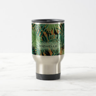 Caneca Térmica Listras de Tigre Camuflagem na Selva Personalizado