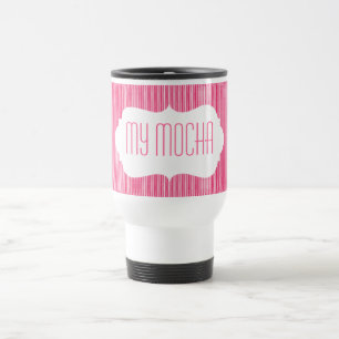 Caneca Térmica Listras do sorvete com monograma