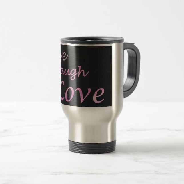 Caneca Térmica Live Laugh Love (Frente Esquerda)