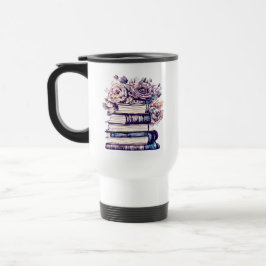 Caneca Térmica Livros e Rosas Antigos Personalizados