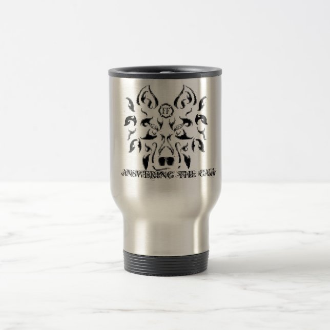 Caneca Térmica Lobo bombeiro, RESPONDENDO À CHAMADA (Centro)