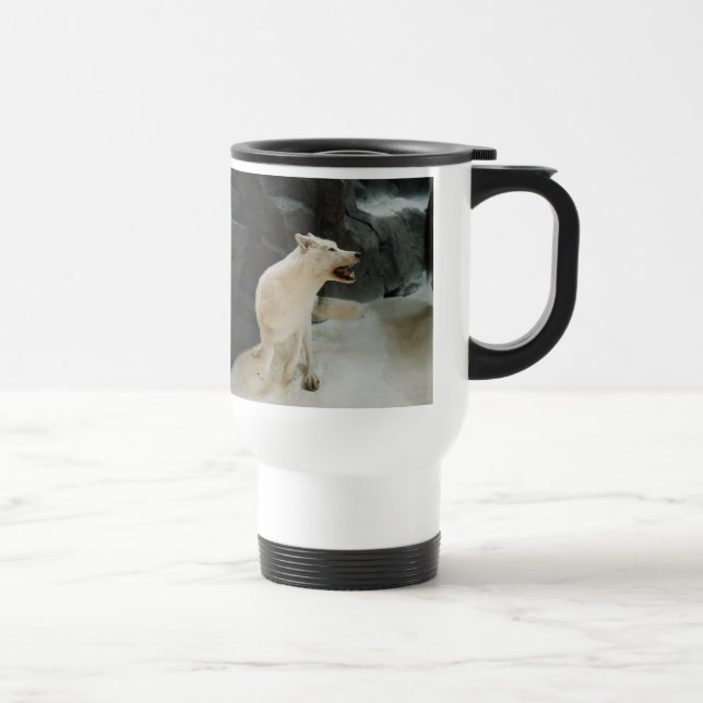 Caneca Térmica Lobo branco (Direita)
