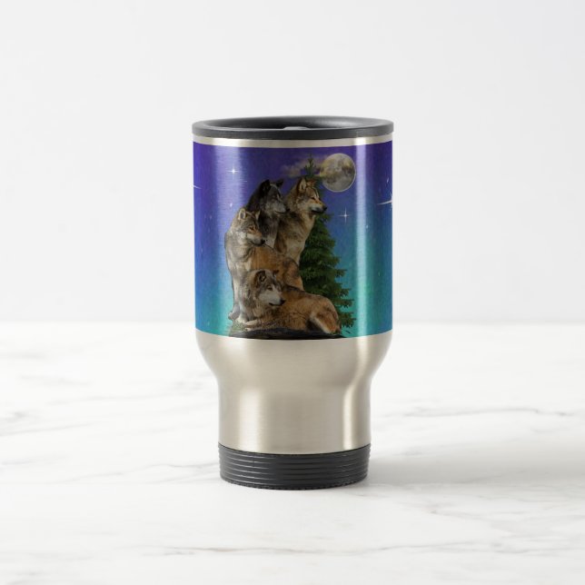 Caneca Térmica Lobo e Lua (Centro)