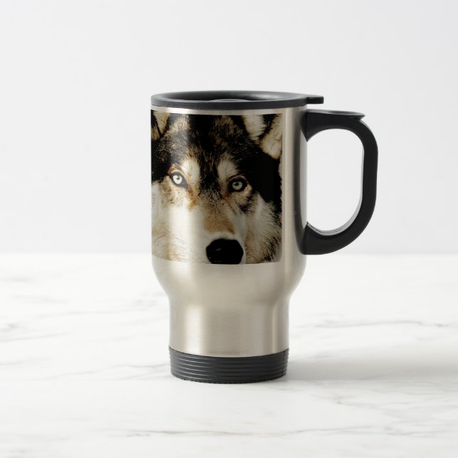 Caneca Térmica Lobo Motivacional Único (Direita)