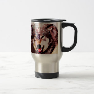 Caneca Térmica Lobo na neve
