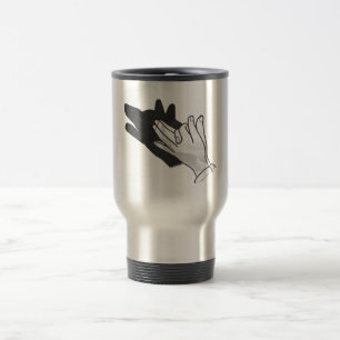 Caneca Térmica Lobo Silhueta Mão