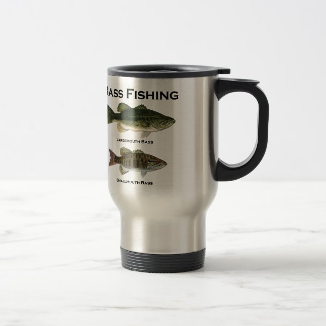 Caneca Térmica Logotipo da pesca da perda (largemouth - (Direita)