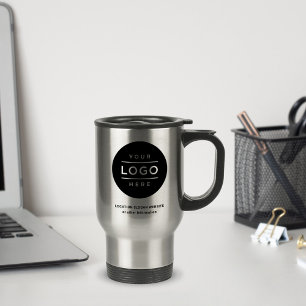 Caneca Térmica Logotipo de Nome Comercial Personalizado em Aço In