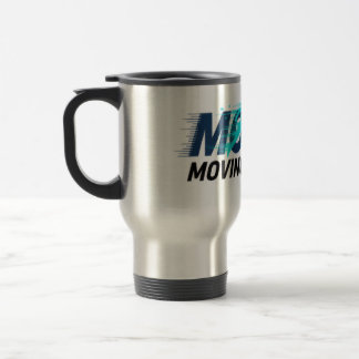 Caneca Térmica Logotipo dinâmico com silhueta de corredor e texto