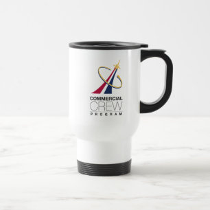Caneca Térmica Logotipo do Programa de Tripulação Comercial NASA