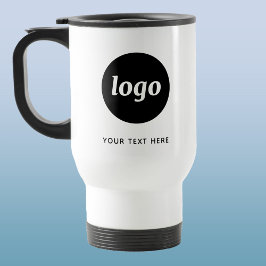 Caneca Térmica Logotipo e Texto simples para empresa