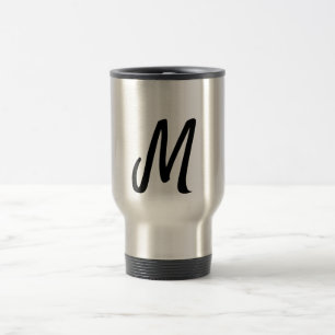 Caneca Térmica logotipo monograma minimalista simples personaliza