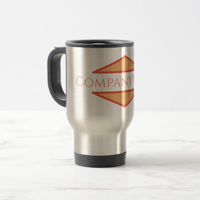 Caneca Térmica Logotipo Personalizado da Empresa (Frente Esquerda)