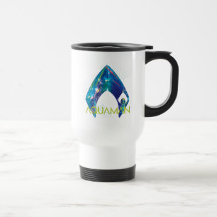 Caneca Térmica Logotipo Refracted   de Aquaman Aquaman