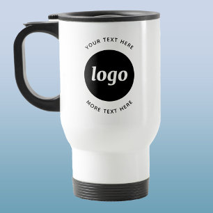 Caneca Térmica Logotipo Simples Com Empresa De Texto