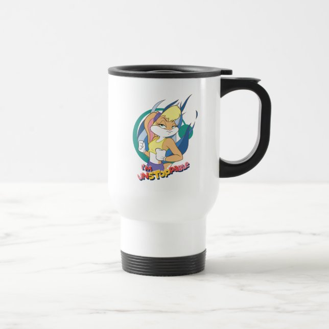 Caneca Térmica Lola Bunny "Eu sou Imparável" (Direita)